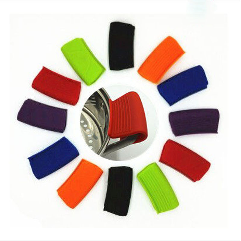 Spot silicone pot earmuffs non-slip high temperature resistant end pot gloves heat insulation pad bowl dish clip silicone pot handle pot clip
