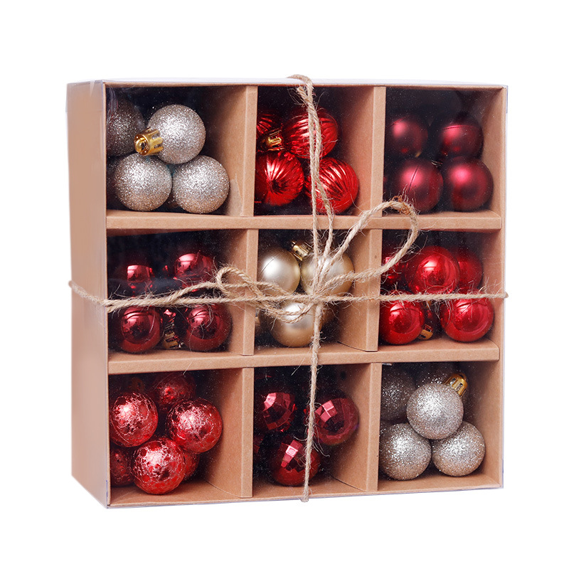 Amazon Christmas Decorations 3cm/99PCs Christmas Ball Gift Set Christmas Tree Pendant