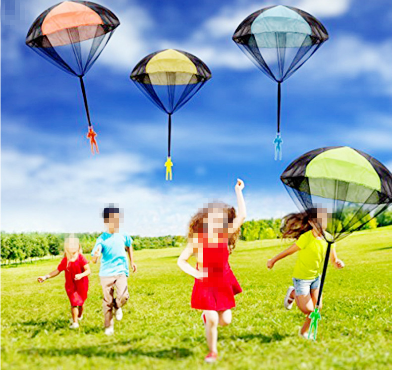 手抛降落伞幼儿园玩具广场沙滩手抛玩具亲子跳跃运动玩具游戏比赛