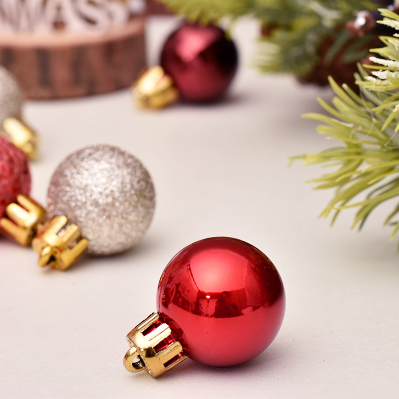 Amazon Christmas Decorations 3cm/99PCs Christmas Ball Gift Set Christmas Tree Pendant
