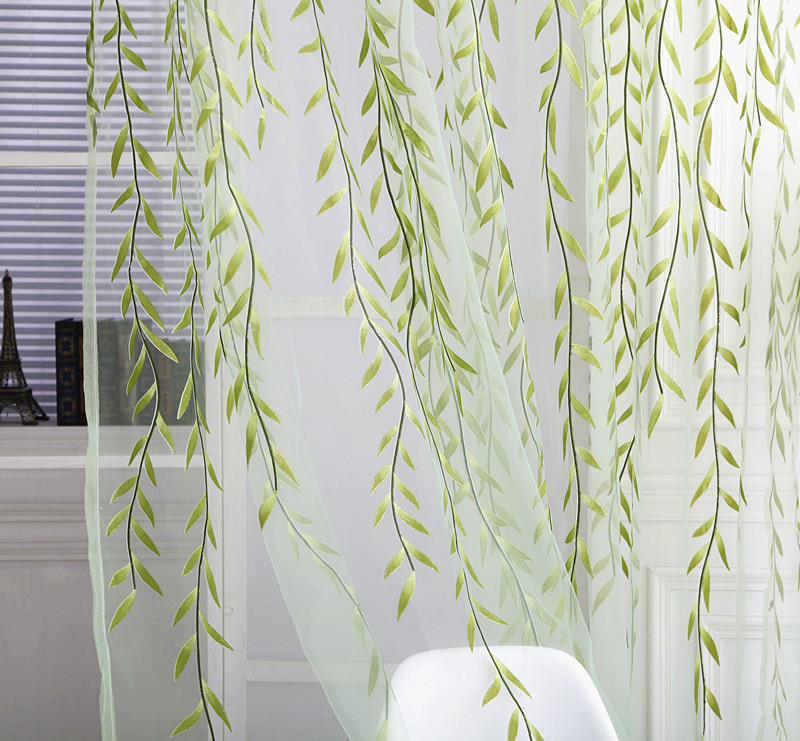 Foreign trade offset printing Willow finished screen curtains can be sized AliExpress Amazon manufacturers wholesale