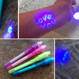 Foreign trade multi-function anti-counterfeiting uv invisible ink lamp pen Big Head Money detection pen magic highlighter advertising pen wholesale