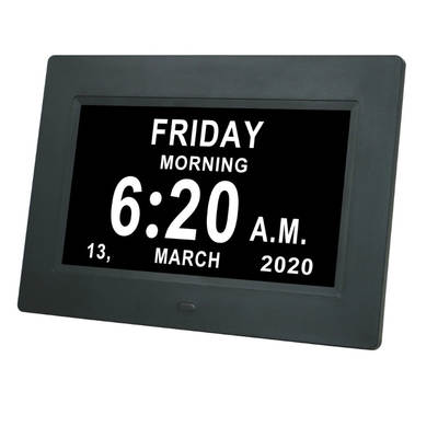 7 inch digital clock digital photo frame large font calendar clock machine IPS screen HD digital clock machine