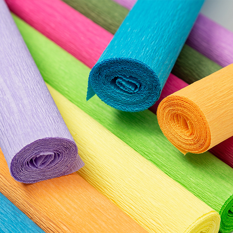 Crepe Paper Crepe Curl Paper Handmade Folding Paper DIY Making Paper Kindergarten Dress Making Roses Making