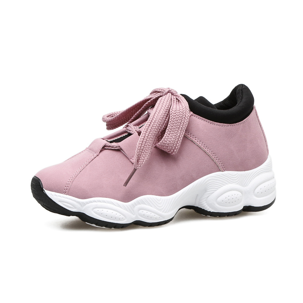 2022 New Women's Shoes Casual Shoes Korean Style Student Platform Sneakers Running Shoes ins Women's Shoes Trendy Shoes