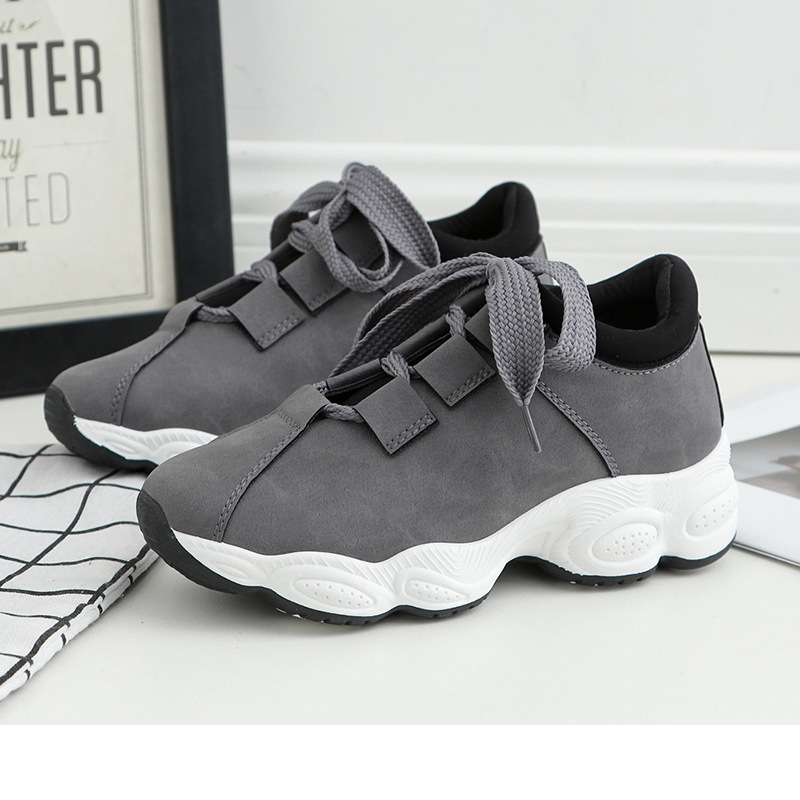 2022 New Women's Shoes Casual Shoes Korean Style Student Platform Sneakers Running Shoes ins Women's Shoes Trendy Shoes