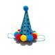 Blue Triangle Fur Ball Cap