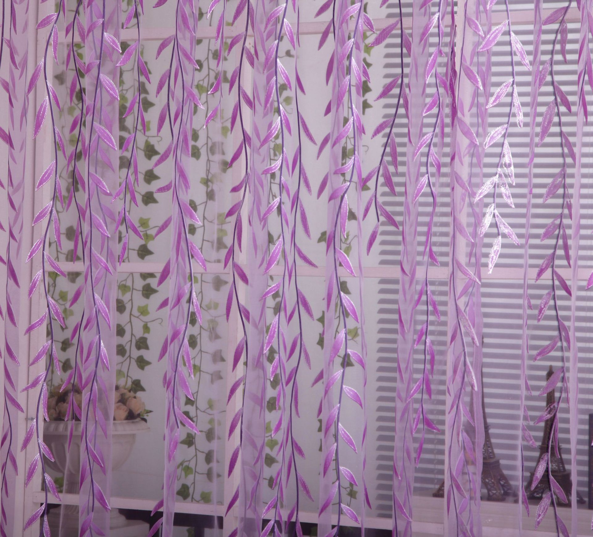 Foreign trade offset printing Willow finished screen curtains can be sized AliExpress Amazon manufacturers wholesale