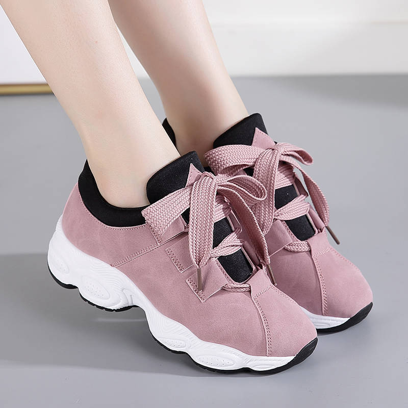 2022 New Women's Shoes Casual Shoes Korean Style Student Platform Sneakers Running Shoes ins Women's Shoes Trendy Shoes