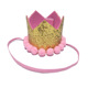 Pink Crown Fur Ball Cap