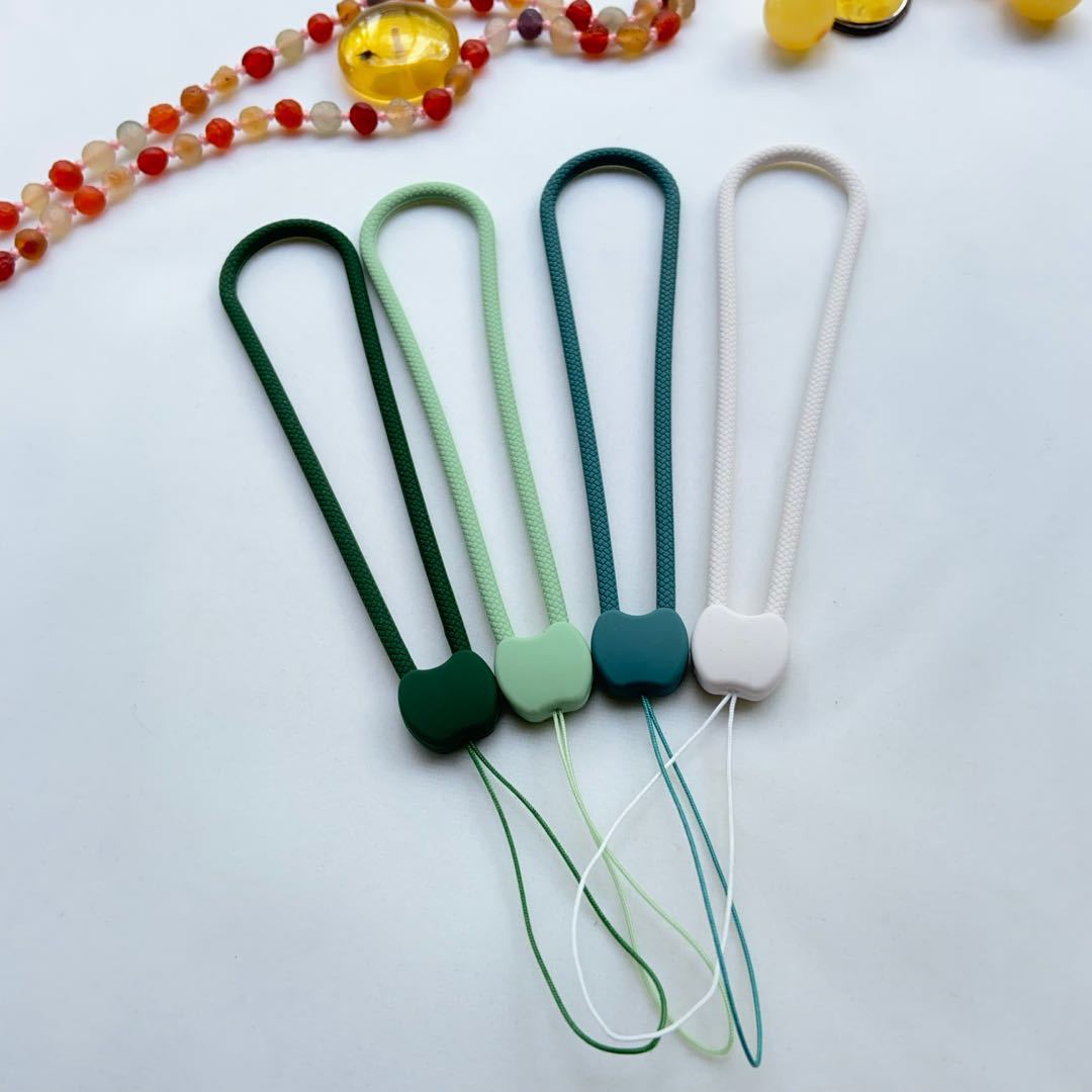 Mobile phone lanyard silicone lanyard liquid lanyard short wristband lanyard anti-loss rope woven stripe non-slip wholesale