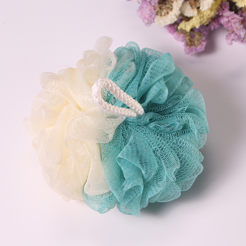 Two-color foaming rich bath ball new color matching large bath flower bath ball bath ball adult bath supplies