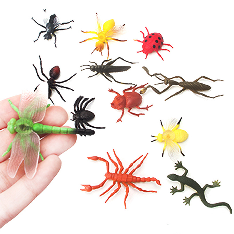 Foreign trade simulation small insect model children's dinosaur toy poultry farm Marine mini animal set ornaments