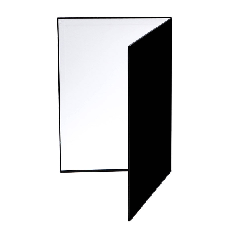 A4 Foldable Photography Card Reflector Refill Plate Thickened White Silver Black Background Large Product Photo
