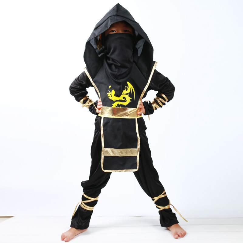萬聖節cosplay服裝 兒童演出日本武士忍者服裝化妝舞會扮演服飾