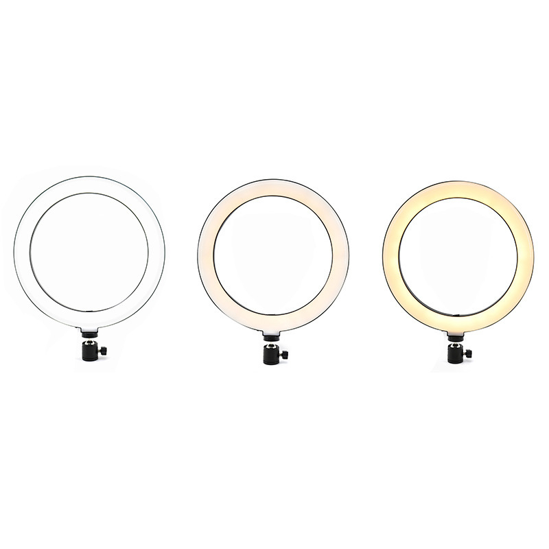 クロスボーダーled 10インチ26cm環状補光灯携帯電話生放送撮影灯ネット赤三色灯美顔灯2.1メートル|undefined