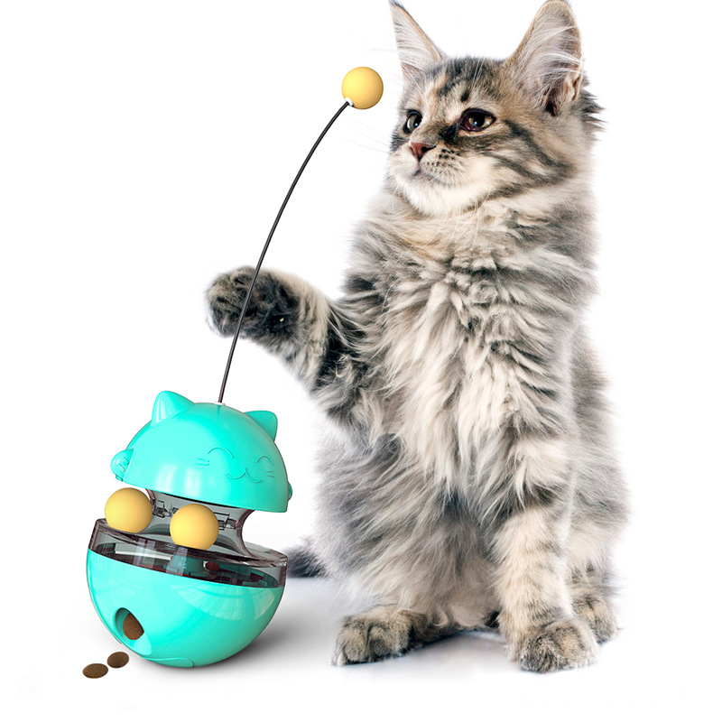 Товары для домашних животных Amazon Cat Поворотный стол Игрушка для кошек Качели Стакан для утечки Мяч Self-Hi Slow Food