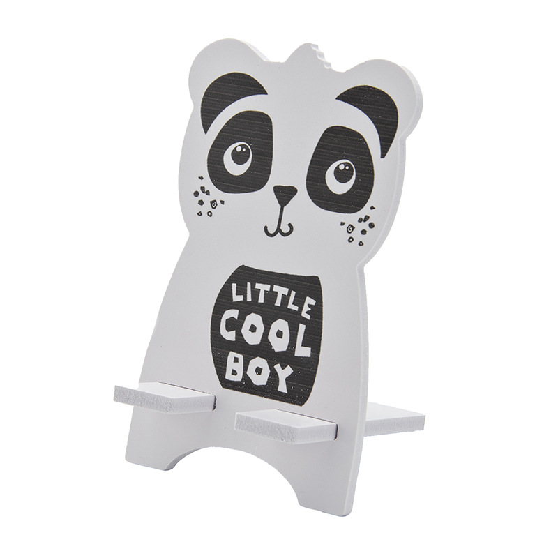 Lazy Cute Cartoon Mobile Phone Bracket Artifact Bedside Desktop Simple Mobile Phone Holder Tablet Computer Wooden Mobile Phone Holder