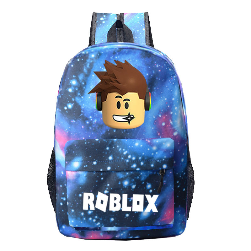 ROBLOX game peripheral schoolbag backpack Lightning Lightning Starry Sky student schoolbag men and women backpack computer bag