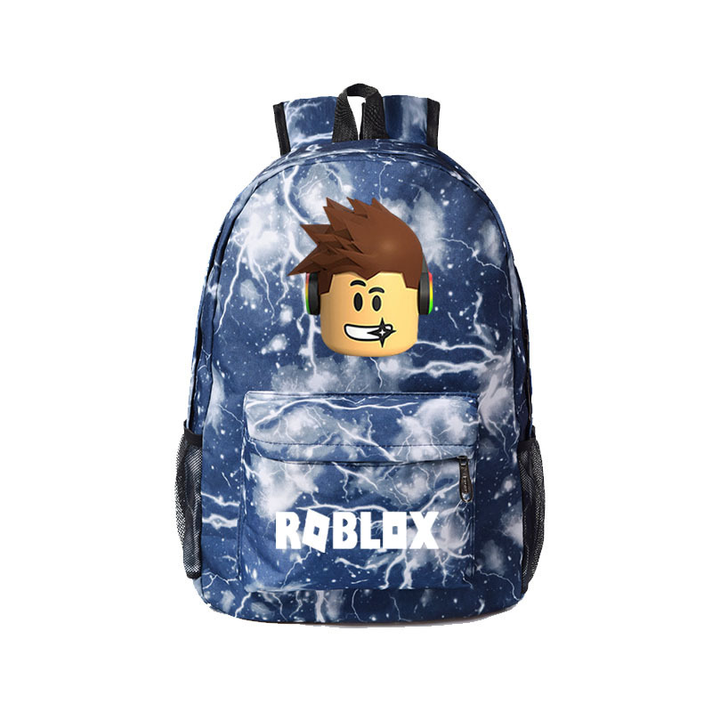 ROBLOX game peripheral schoolbag backpack Lightning Lightning Starry Sky student schoolbag men and women backpack computer bag