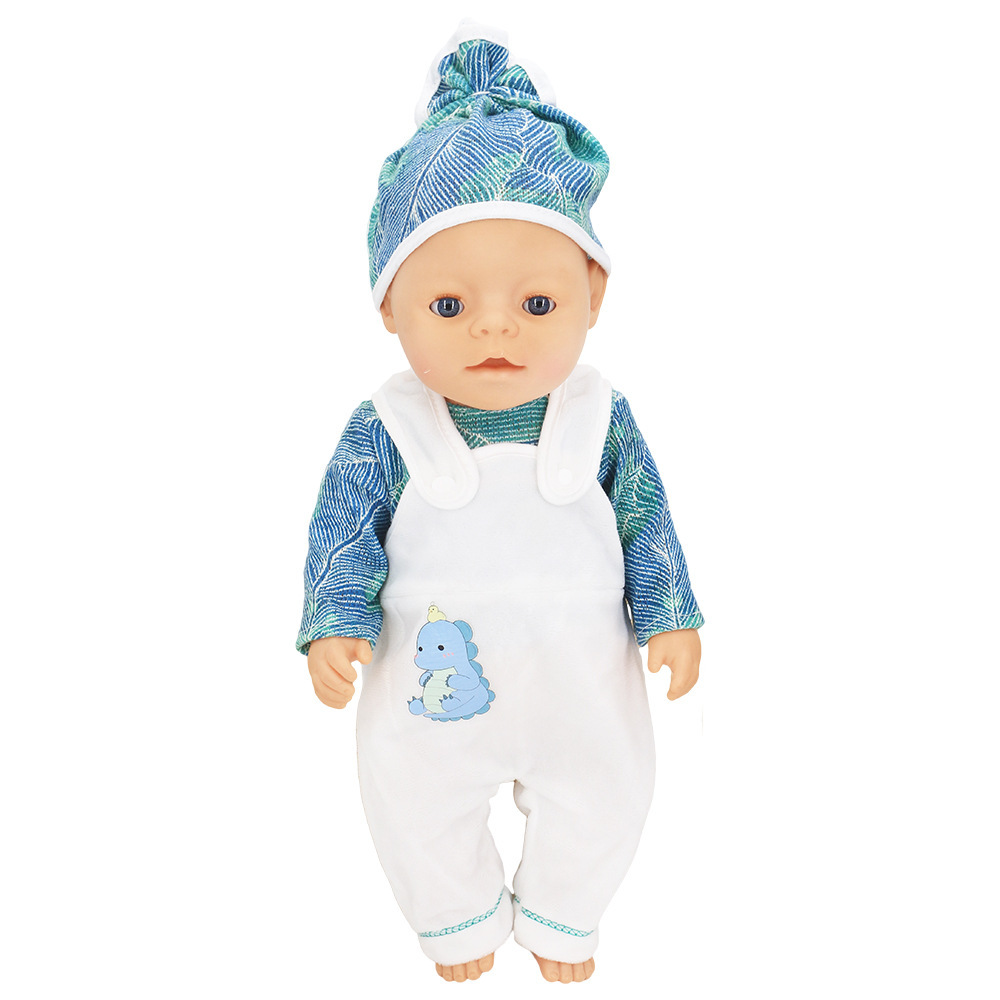 18 Inch American Girl Doll 40cm Summer Doll Dress Accessories Overalls One-piece Clothes with Hat