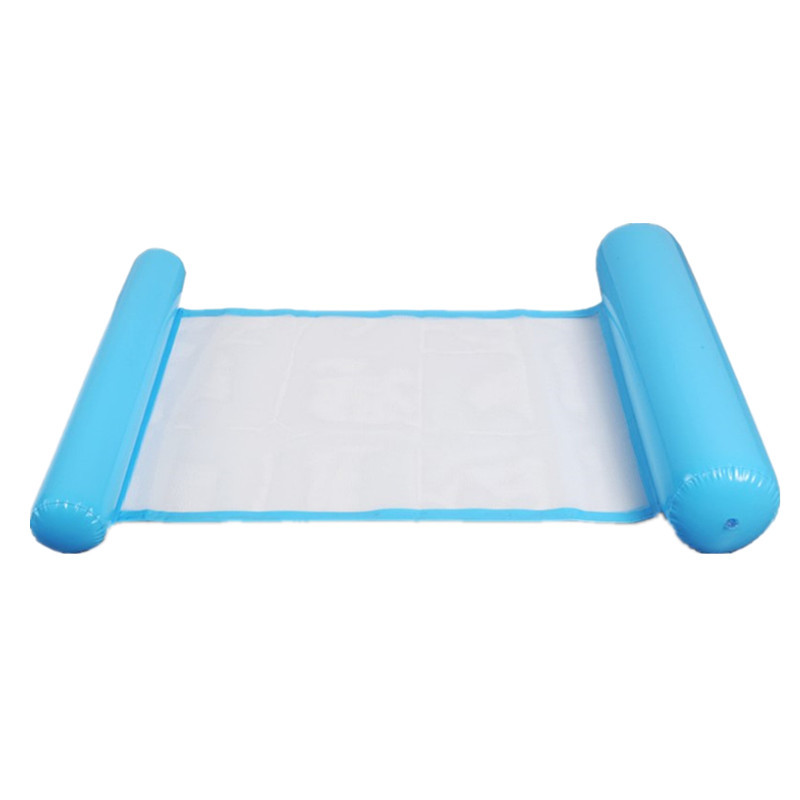 4 tube cross-border hot selling inflatable hammock water amusement recliner floating bed direct selling with net folding backrest floating explosion