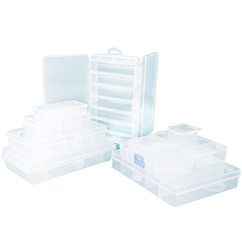 新品プラスチックルアーケース5格ルアーケース透明プラスチック部品ケース鉄板フックケース二重カバー収納ケース|undefined
