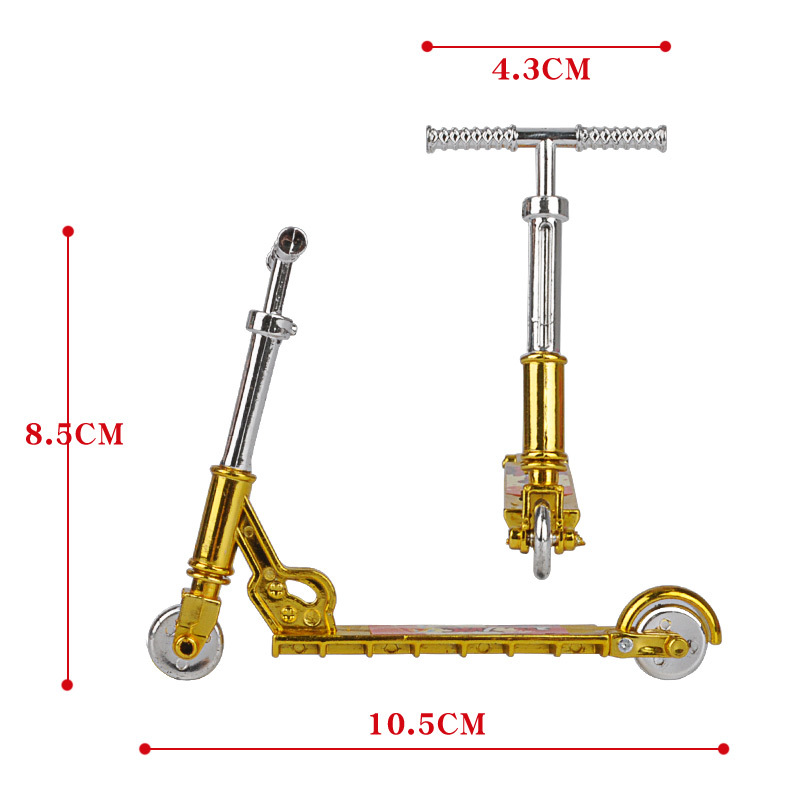 Cross-border toy simulation alloy mini finger bicycle model toy finger skateboard bicycle scooter suit