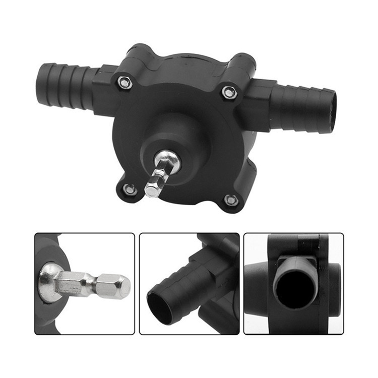 Household small water pump hand electric drill water pump portable DC water pump self-priming centrifugal pump