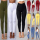 Imitation jeans ladies high waist leggings outside spring large size black pencil pants