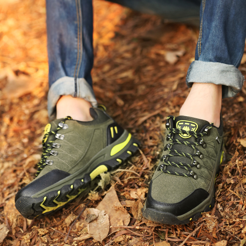 8018 Outdoor Hiking Shoes Low-top Lovers Casual Sports Shoes Hiking Cross-country Shoes Cross-border Large Size Men's and Women's Shoes