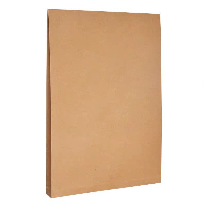 Wholesale blank file bag a4 thick Kraft paper file bag Office case information bag briefcase fixed logo