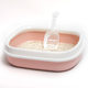 P spot wholesale high side with cat litter shovel anti-splash Oval semi-closed medium cat toilet pet litter box