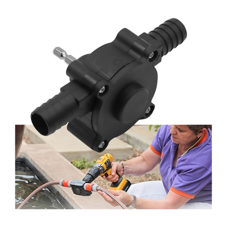 Household small water pump hand electric drill water pump portable DC water pump self-priming centrifugal pump