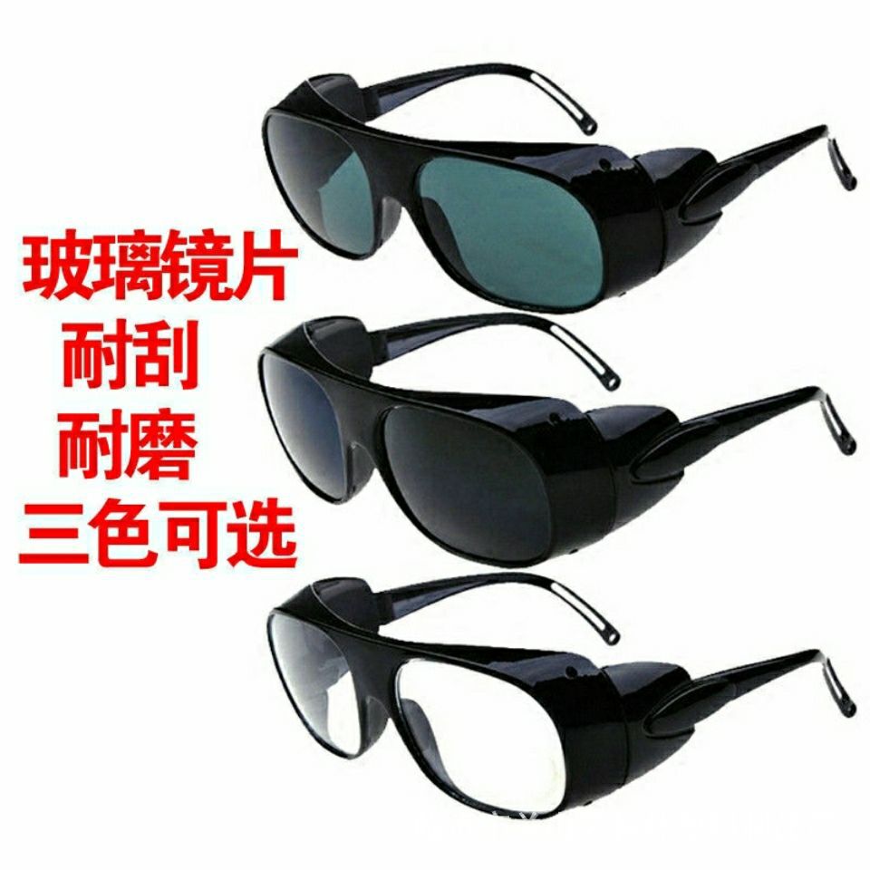 Manufacturers cowhide glasses electric welding glasses welder welding labor protection safety protection glasses anti-impact burning argon arc welding sunglasses