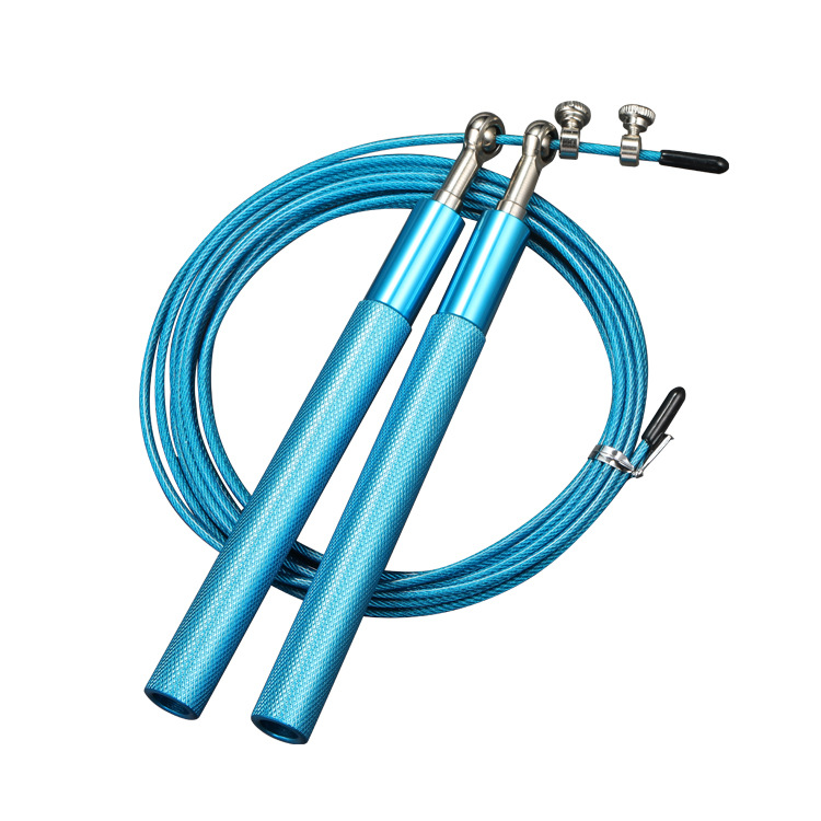 Metal wire rope skipping universal bearing aluminum handle professional speed physical training fitness exercise aluminum alloy rope skipping