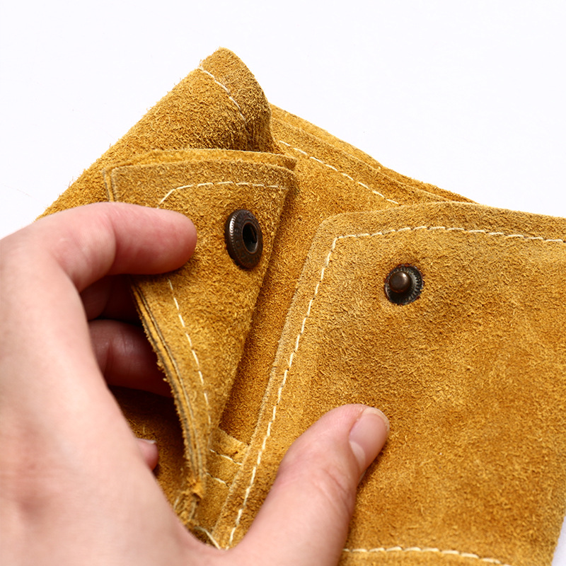 Pure cowhide sleeve welding sleeve anti-scald high temperature resistant welder sleeve anti-spark heat insulation wear-resistant labor protection sleeve