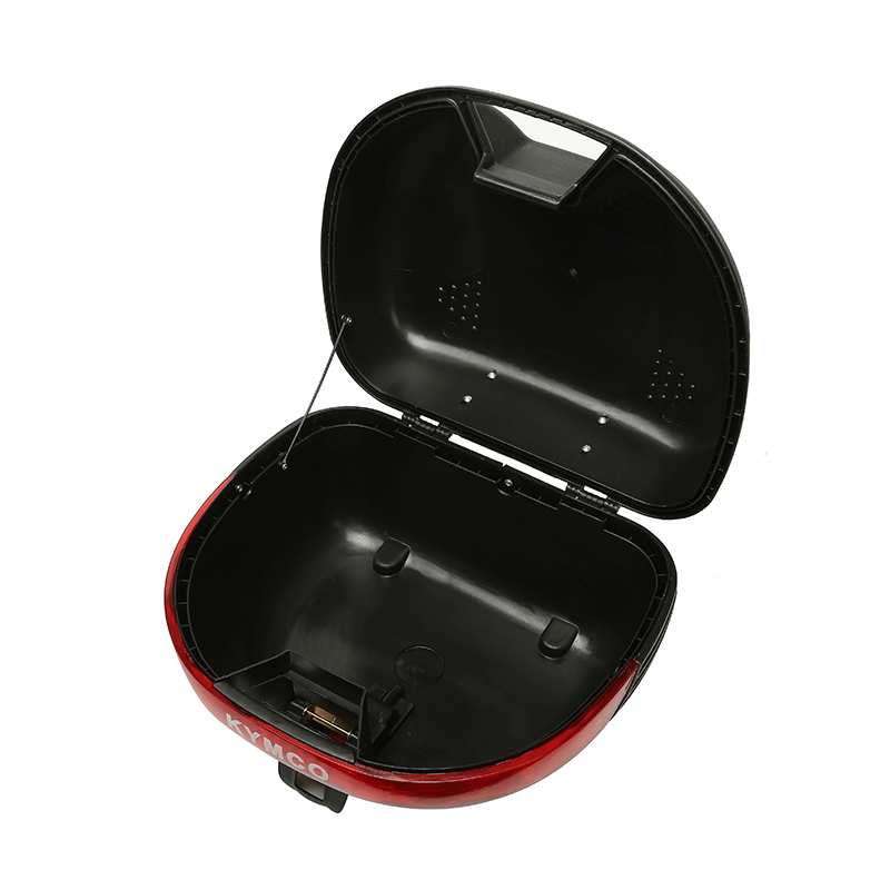 Black motorcycle trunk luminous reflector electric car trunk double-layer rainproof rear trunk wholesale