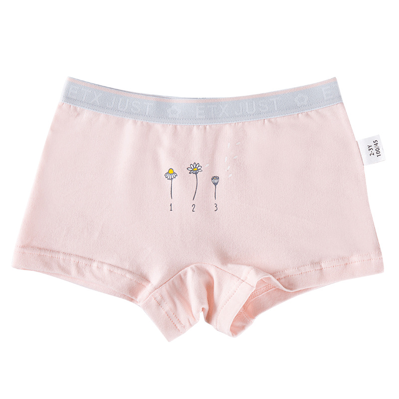 Children's Panties Class A Cotton Girls' Boxers Big Kids Girls Shorts 8-16 Student Boxers Wholesale