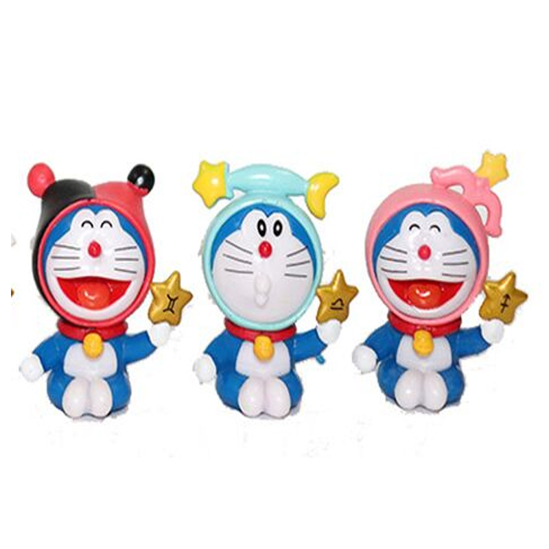 12 constellation Doraemon Doraemon Doraemon Doraemon Doraemon blue fat doll decoration bouquet doll car decoration