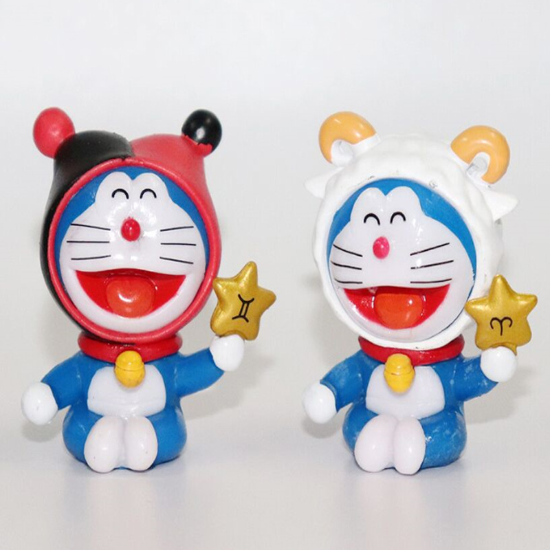 12 constellation Doraemon Doraemon Doraemon Doraemon Doraemon blue fat doll decoration bouquet doll car decoration