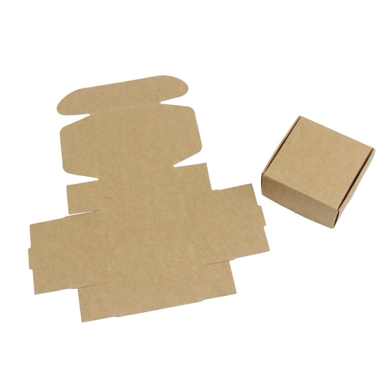Handmade soap packaging box 350g Kraft paper gift candy jewelry paper box 65*65*30mm aircraft box