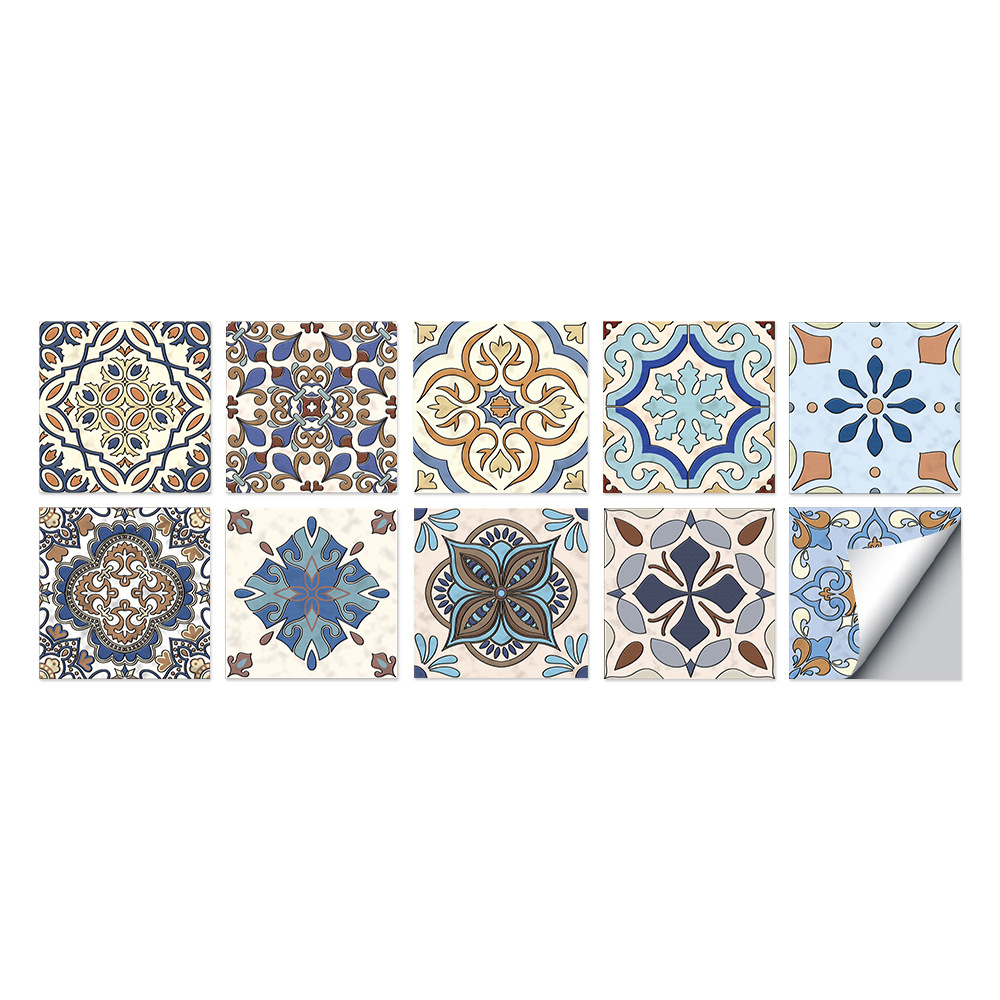 Charming Set Fashion Creative Hard Tile Stair Sticker 3d Wall Sticker Waterproof Tile Sticker Oil-proof Cabinet Sticker