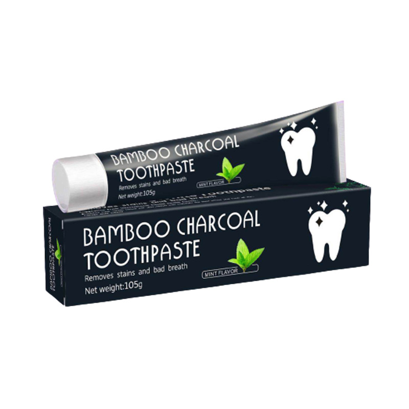 Shake sound Bamboo activated carbon Bamboo charcoal crystal black paste coconut shell toothpaste fresh breath tooth stains factory wholesale