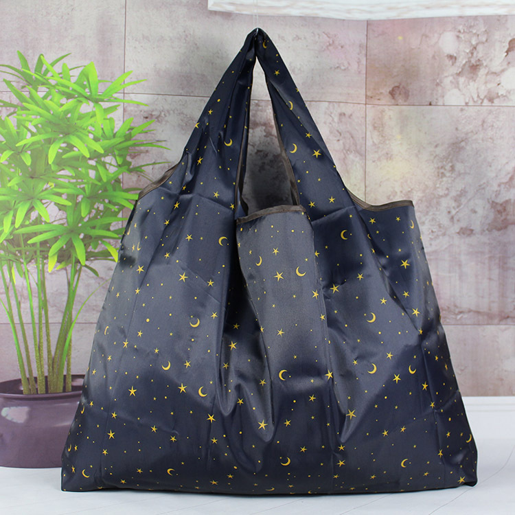 Cartoon supermarket shopping bag environmental protection portable shopping bag foldable portable large capacity Oxford cloth gift bag wholesale