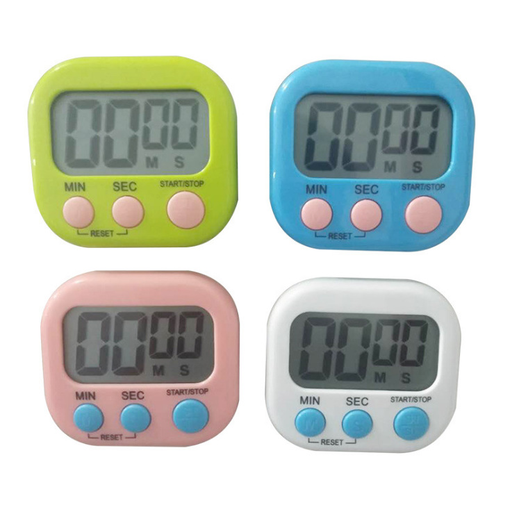 Kitchen Timer Reminds Students to Learn Electronic Multifunctional Alarm Clock to Record Time