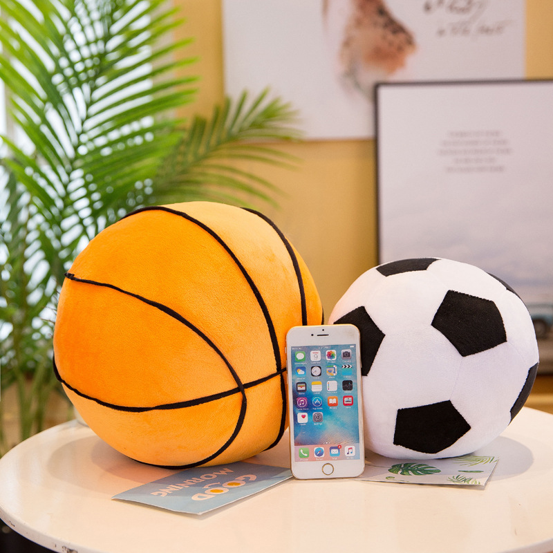Creative football pillow cushion large spherical plush toy football mascot commemorative children gift wholesale
