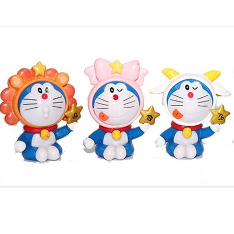 12 constellation Doraemon Doraemon Doraemon Doraemon Doraemon blue fat doll decoration bouquet doll car decoration