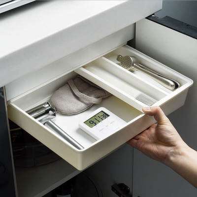 Japanese-style Punch-free Adhesive-type Cabinet Under-table Drawer Box Under-desk Hidden Box Under-desk Drawer Storage Box