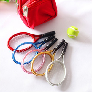 Dollhouse doll house mini scene accessories simulation mini sports supplies tennis racket tennis model set